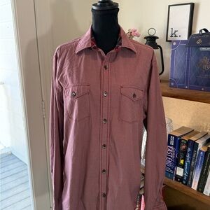 Madison Burgundy Checkered Shirt